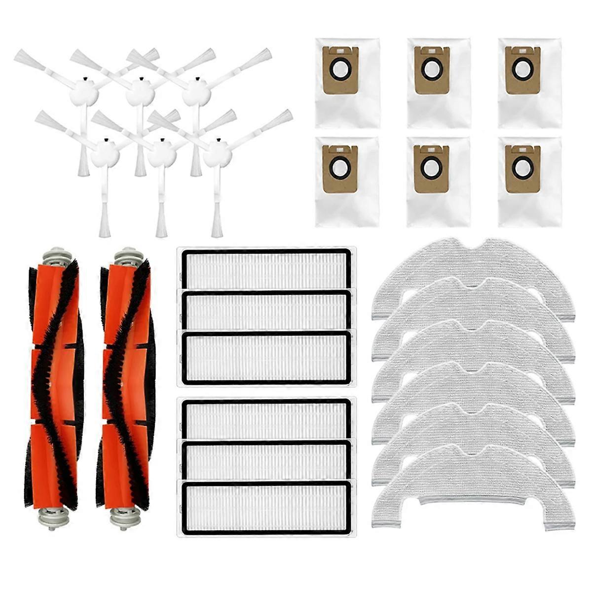 For D10 Plus RLS3D, Brush Hepa Filter Mop Pad Dust Bag
