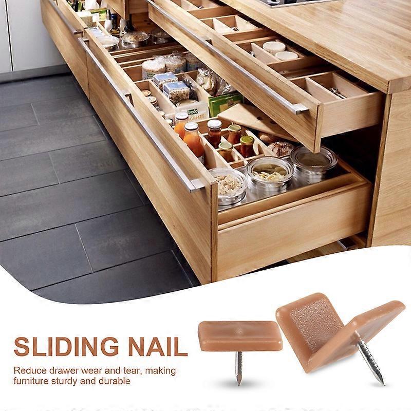 Plastic Drawer Glides and Slides Drawer Stoppers, 30 Pcs