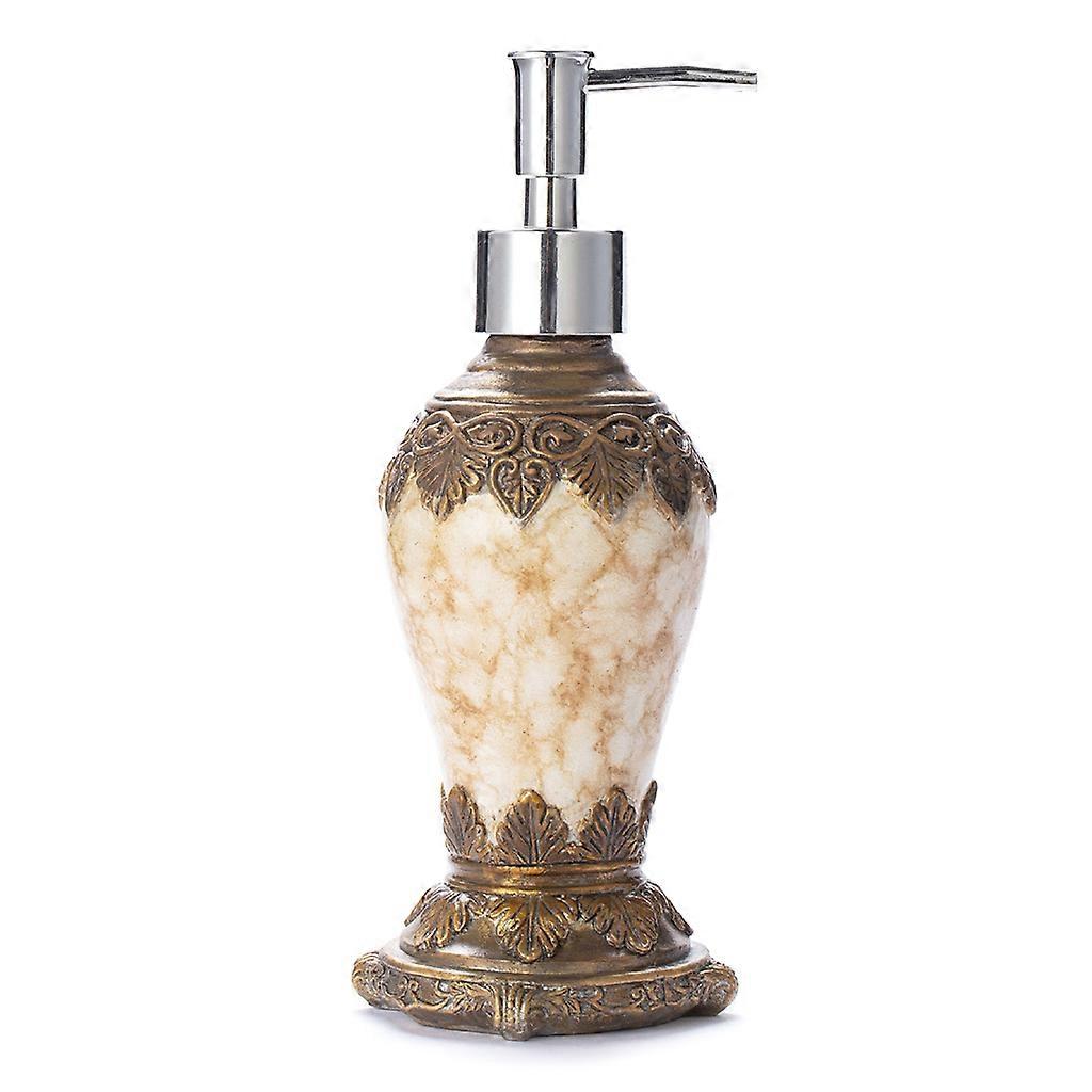 Retro Agate Shower Gel Press Bottle Hand Sanitizer Refillable Bottles for Shampo white