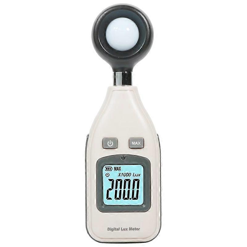 BENETECH Digital Light Lux Meter for Factory / School / House Various Occasion, Range: 0-200,000 Lux (GM1010)(White)