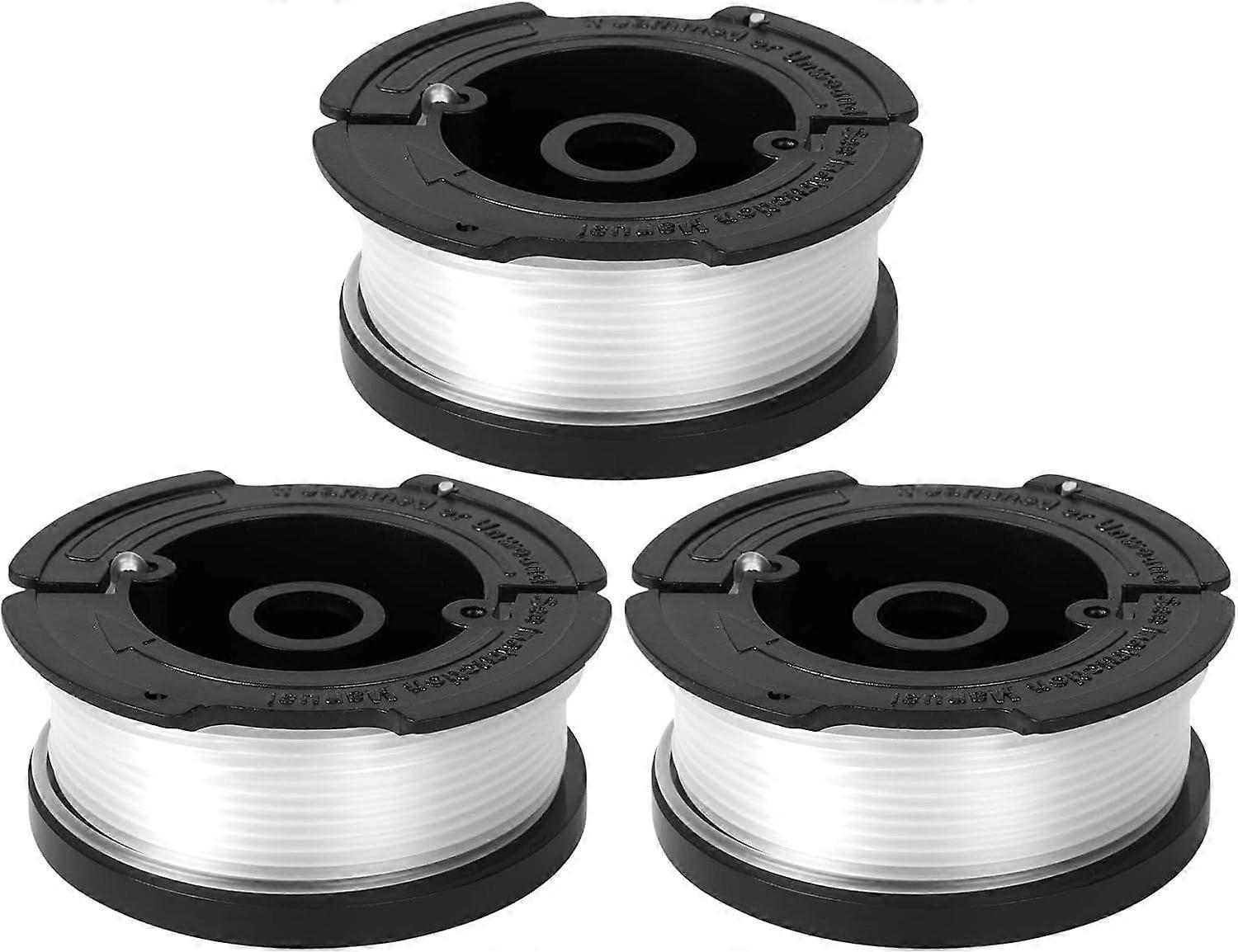 3-Pack AF-100 Weed Eater Spool Compatible with Black Decker String Trimmers, 30ft, 0.065-Inch