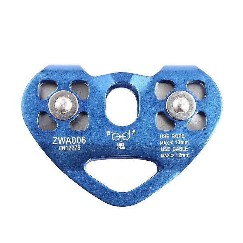 Poulie de tyrolienne haute performance, double chariot double en alliage d’aluminium d’avion pour une rotation en douceur et des aventures en plein air portables