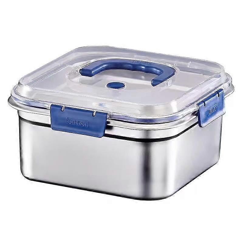 Stainless Steel Food Containers 2 Pcs Fridge Storage, Fruit Storage, Kitchen Organization Set