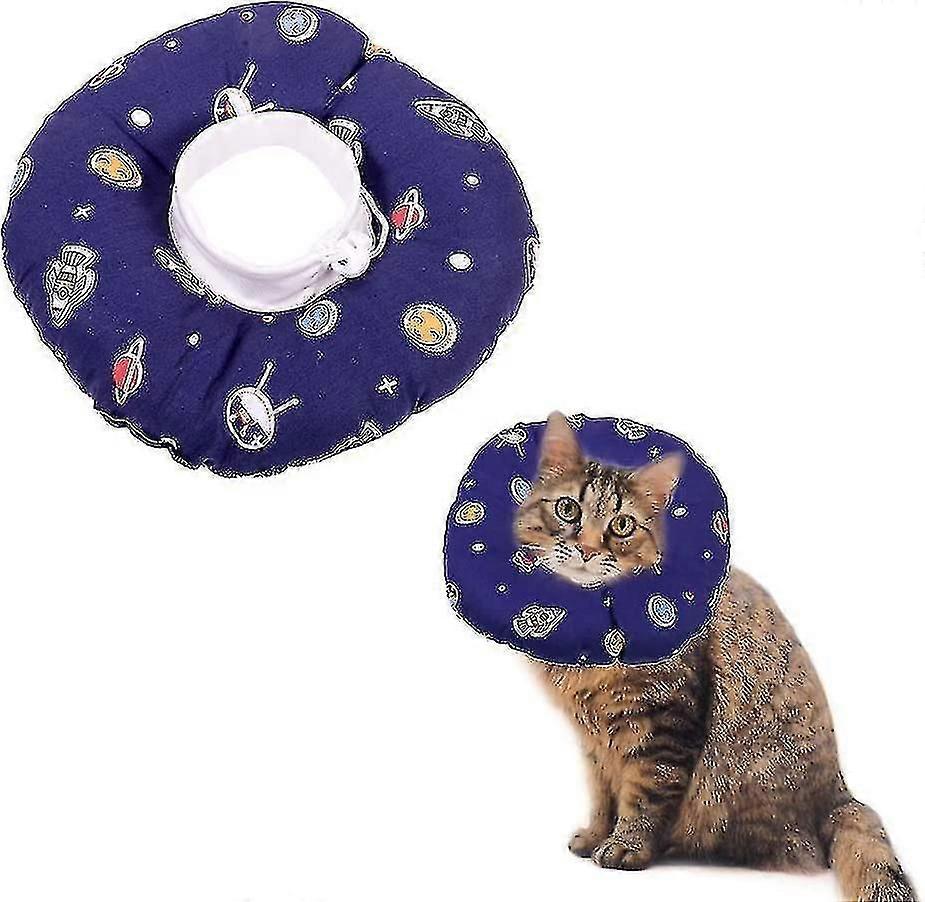 Cat Cone Collar Recovery Collar Pet Kitten Soft Protective Neck Collar After Surgery Adjustable Heal