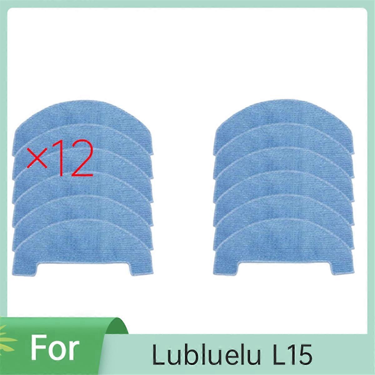12Pcs for Lubluelu L15 Robot Vacuum Cleaning Rag Set