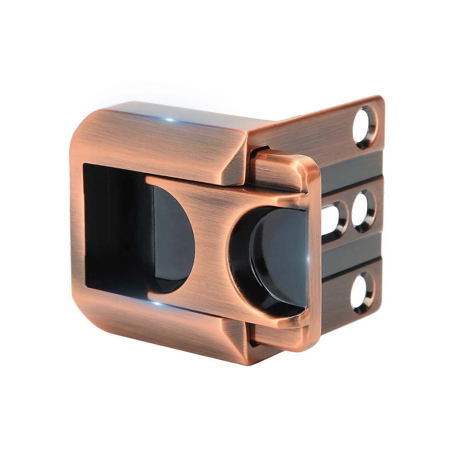 Home Security Door Lock With 8 Screws Childproof Lock Reinforcement Withstand 800 Lbs For Inward Doors Night Lock Copper