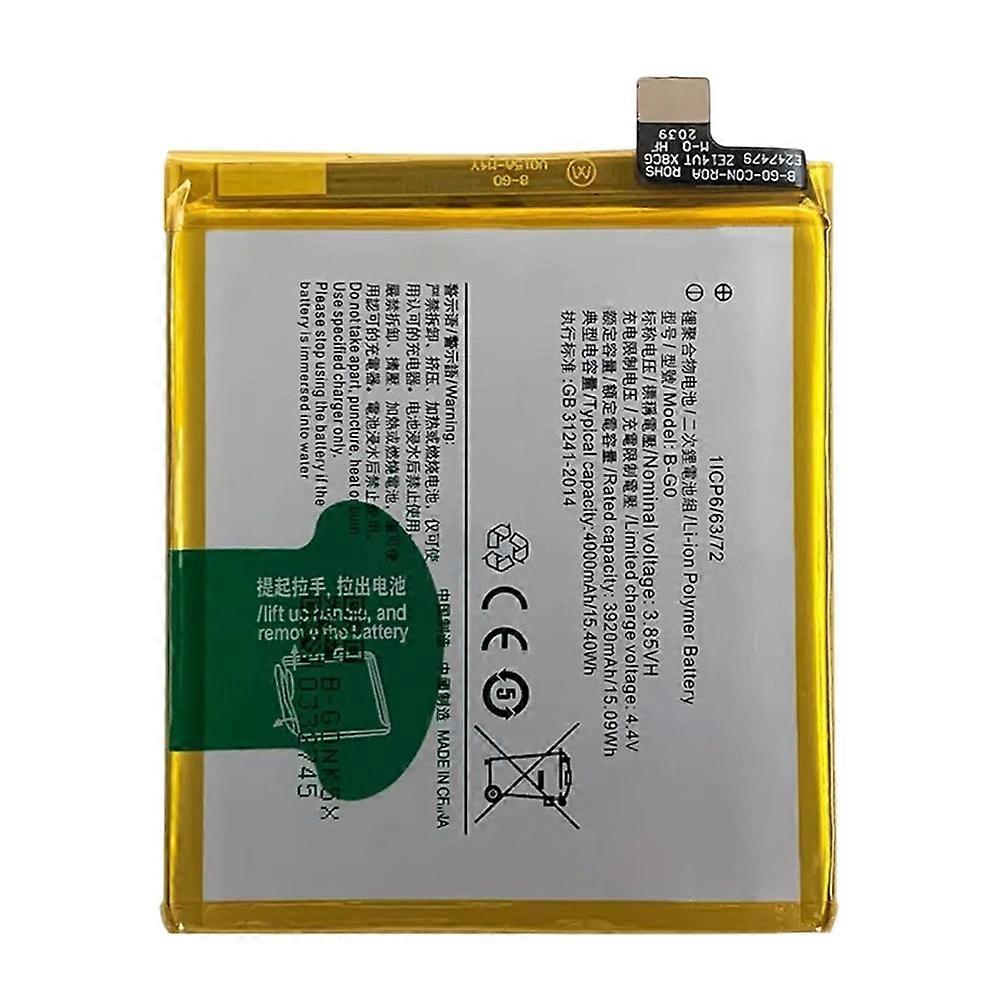 For Vivo X27 3.85V 3920mAh Li-Polymer Battery Assembly Part (Without Logo) (Encode: B-G0)