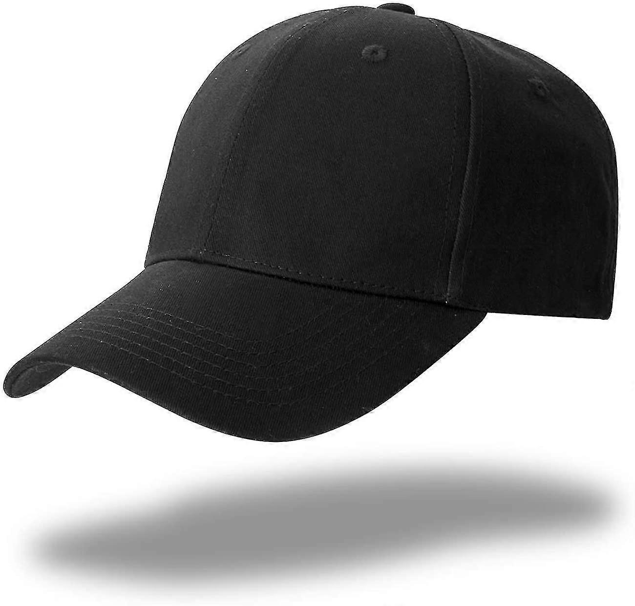 Cap Black Unisex Baseball Cap Adjustable Cotton