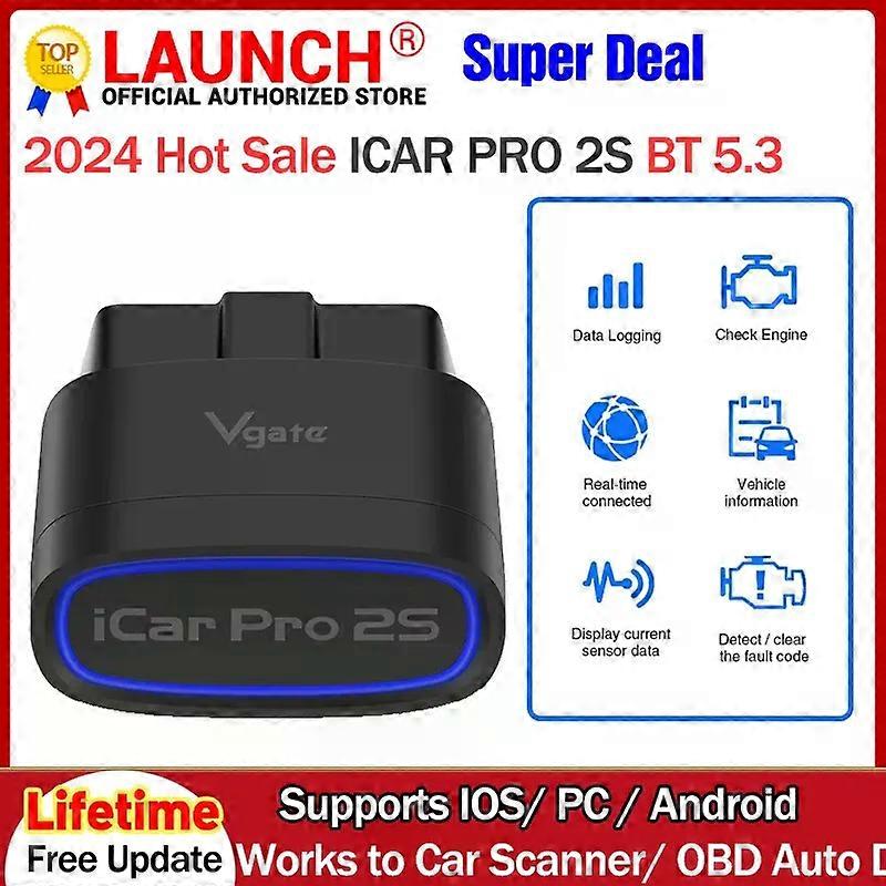 Vgate iCar Pro 2S ELM327 Bluetooth V5.3 for Android/IOS/PC OBD2 Scanner elm 327 Upgraded V2.3 Car Diagnostic Tools