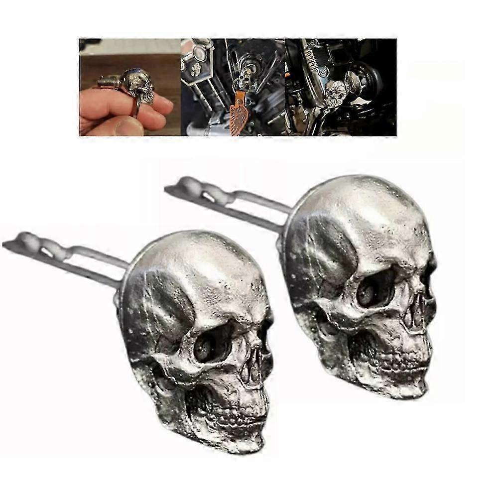 Demon Skull Key,Metal Skull Head Key Cover,Universal Modified Key Cover