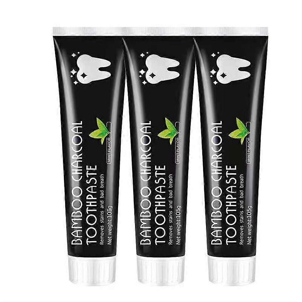 3pcs New Bamboo Activated Carbon Bamboo Fresh Breath Tooth Protection ブライトニングディープクリーニングケア歯磨き粉