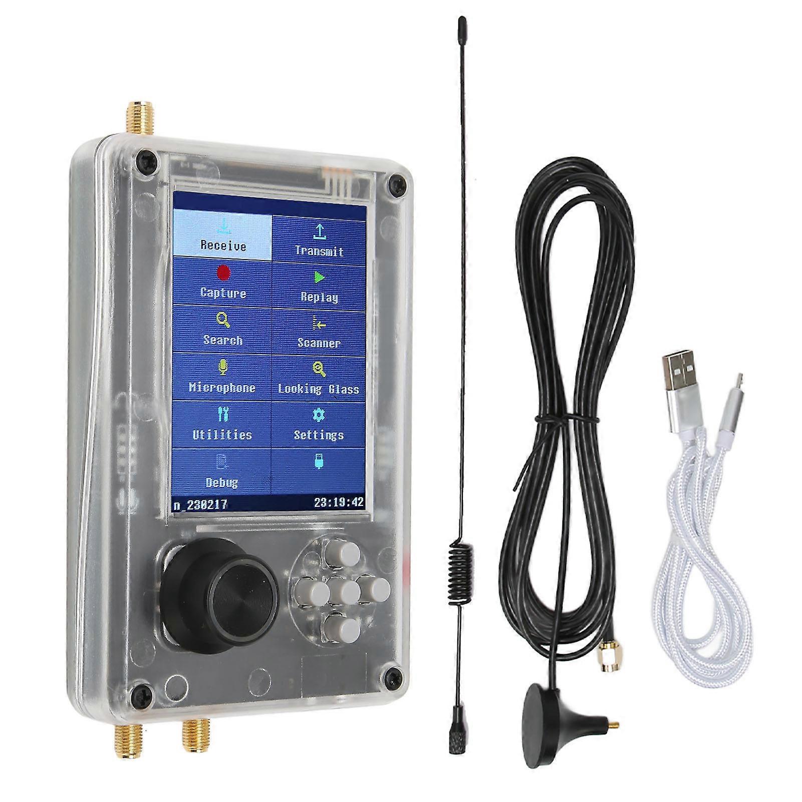 Software Defined Kit 3.2 Inch TFT Screen 2000mAh Battery SDR Radio Receiver Assembled for Monitoring Ship Car