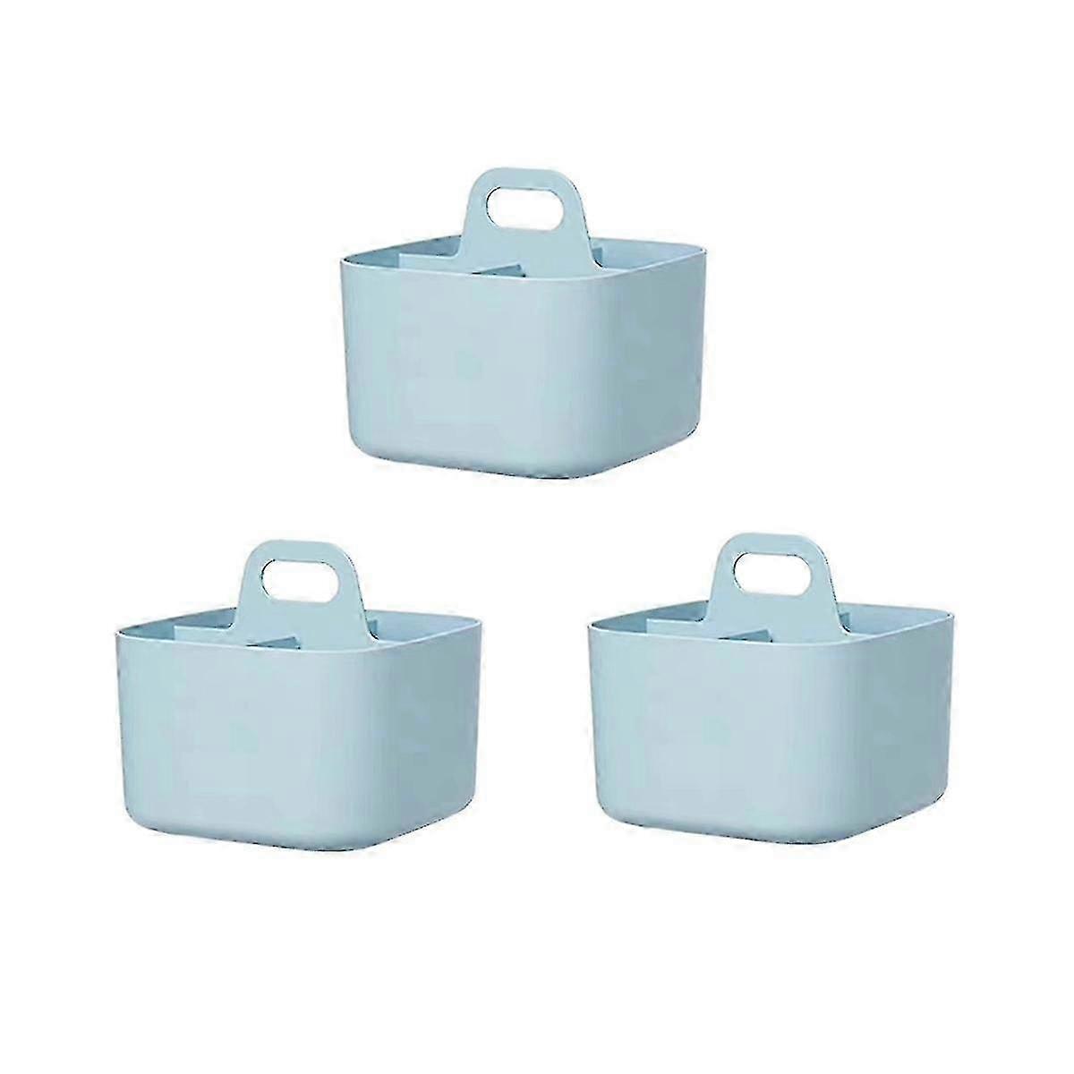 Multipurpose Craft Tote, Desk Cleaning Organizer - Stackable Plastic with Handle Cleaning