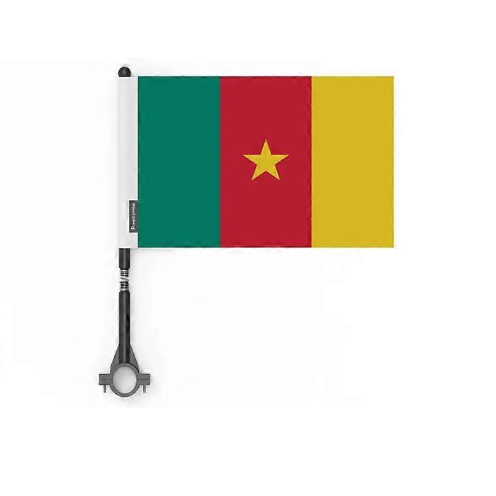 Flag - Bicycle - Cameroon - 5 pieces - 14 x 21 cm - Polyester - Double-sided printing