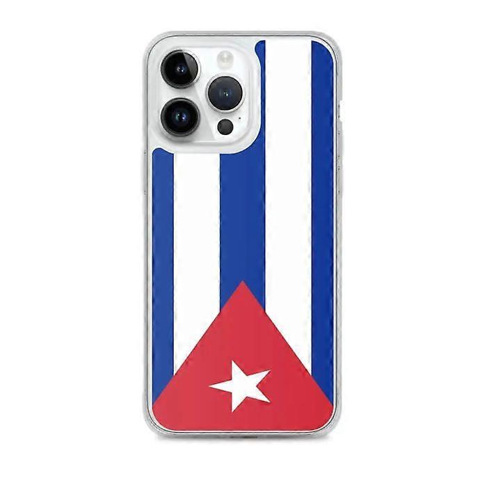 iPhone Case - Cuba Flag - iPhone 14 Pro Max - Flexible - Multicolor - Transparent Plastic