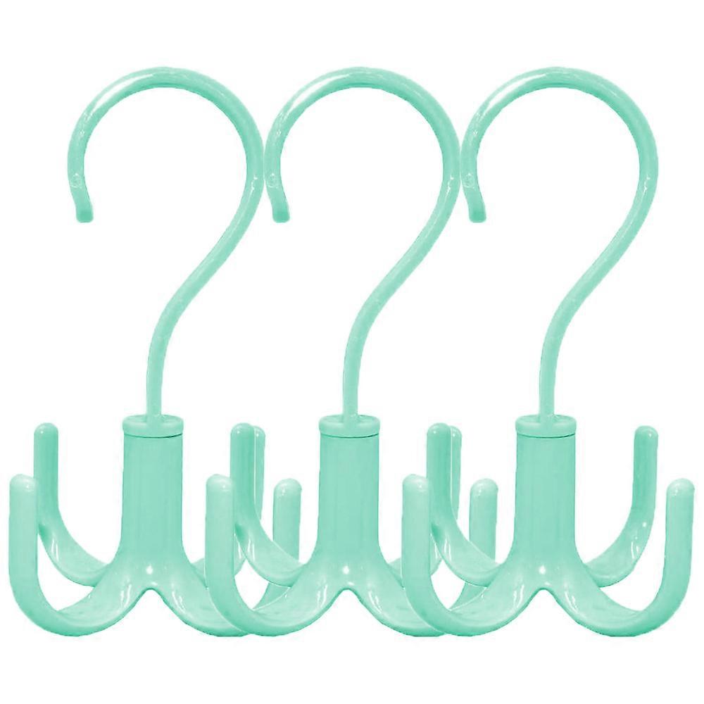 Hang | 3 Rotating Four Prong Hooks - Green