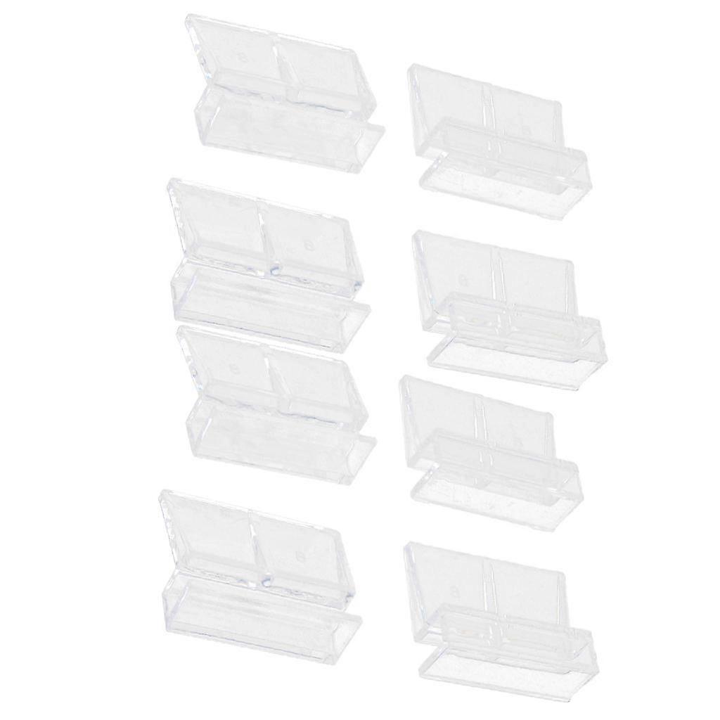 8 adet Şeffaf Klips Tutucular Akvaryum Malzemeleri Tank Cam Kapağı 10mm