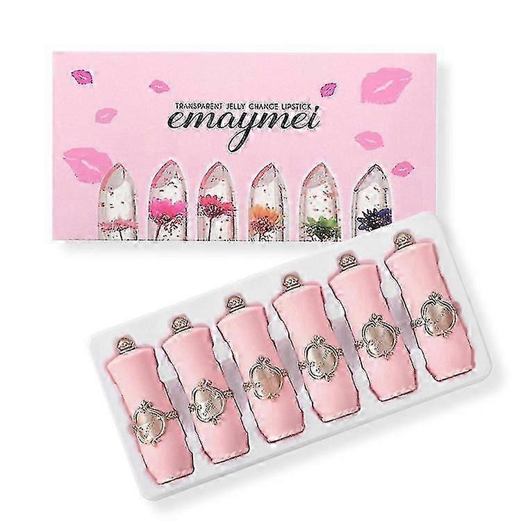 Flower Lipstick Color Jelly Transparent Magic Changing Lip Temperature Change 2025