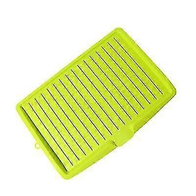 Plastic Dish Drying Rack with Drip Tray, Adjustable Dish Drainer Mat for Kitchen Sink Counter, 1pc