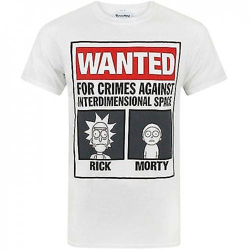 Rick And Morty Mens Wanted T-Shirt