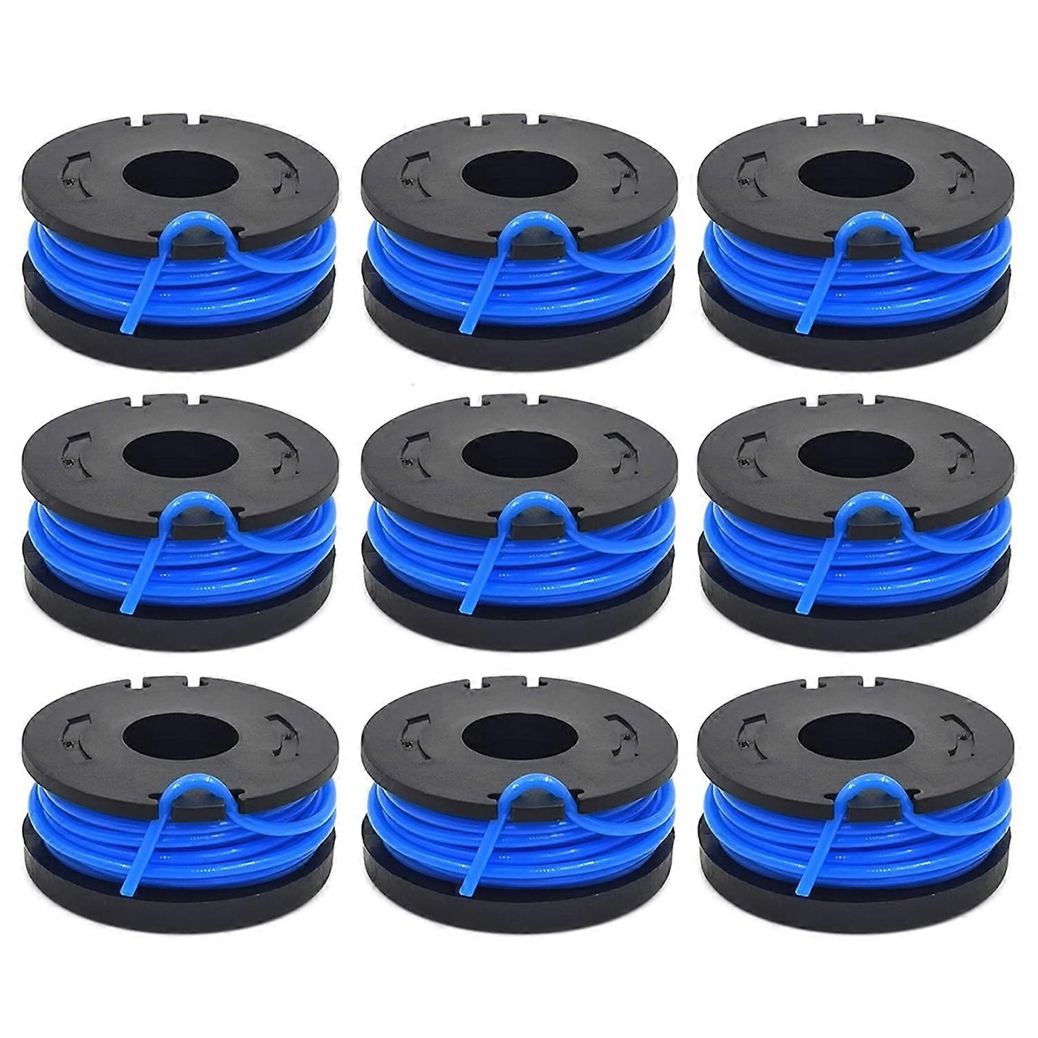 TLW-01 9Pcs Replacement Spool Mower Accessory for Harbor Freight Bauer 19115C-B 20V Cordless Mower