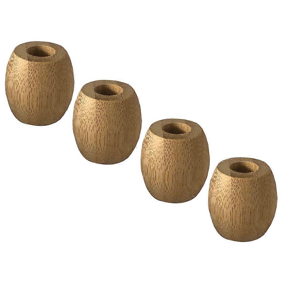 Bamboo Toothbrush Container, Supports Clean and Healthy Habits