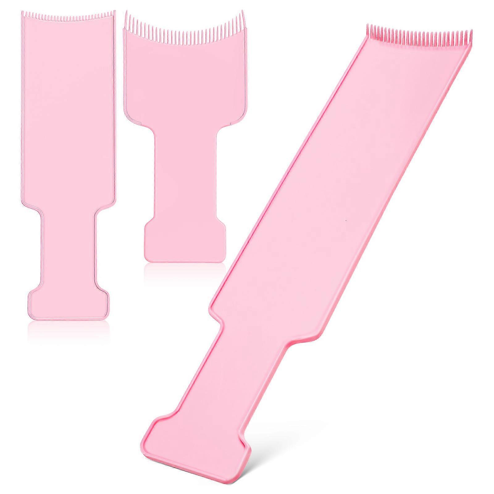 3pcs Hair Highlighting Kit with Balayage Board, Rounded Teeth, Comfortable Handle, Widened Design for Easy Hair Dyeing – Salon & Home Use