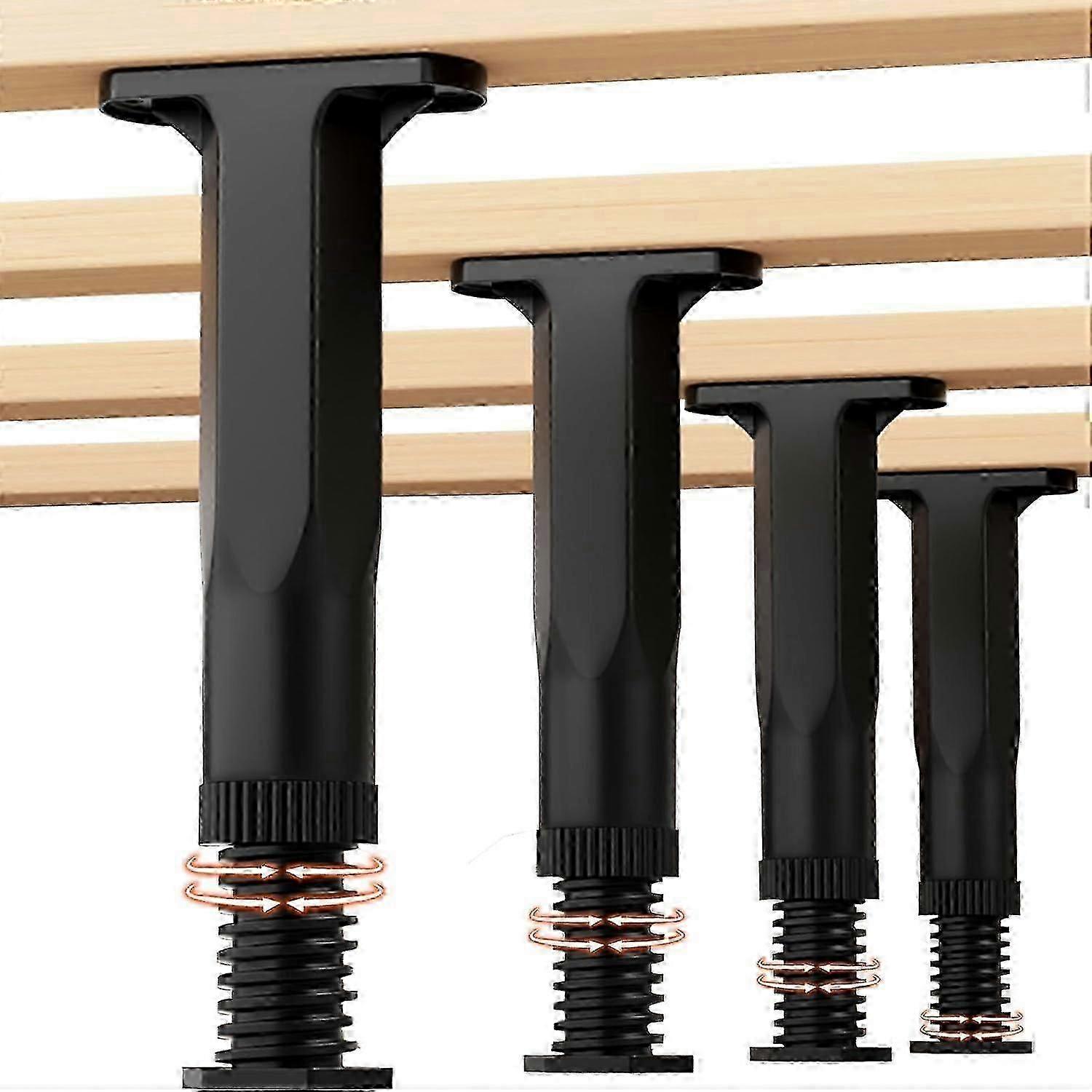 4pc 5.9-11 In Height Bed Support Legs,bed Frame Legs For King Queen Bed Slats,bed Frame Support Leg,adjustable Bed Frame Support Legs Replacement,bed