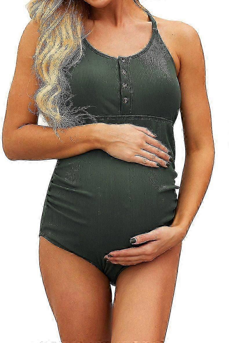 Femmes Maternité Maillot de bain Enceinte Maillot de bain une pièce Bikinis solides