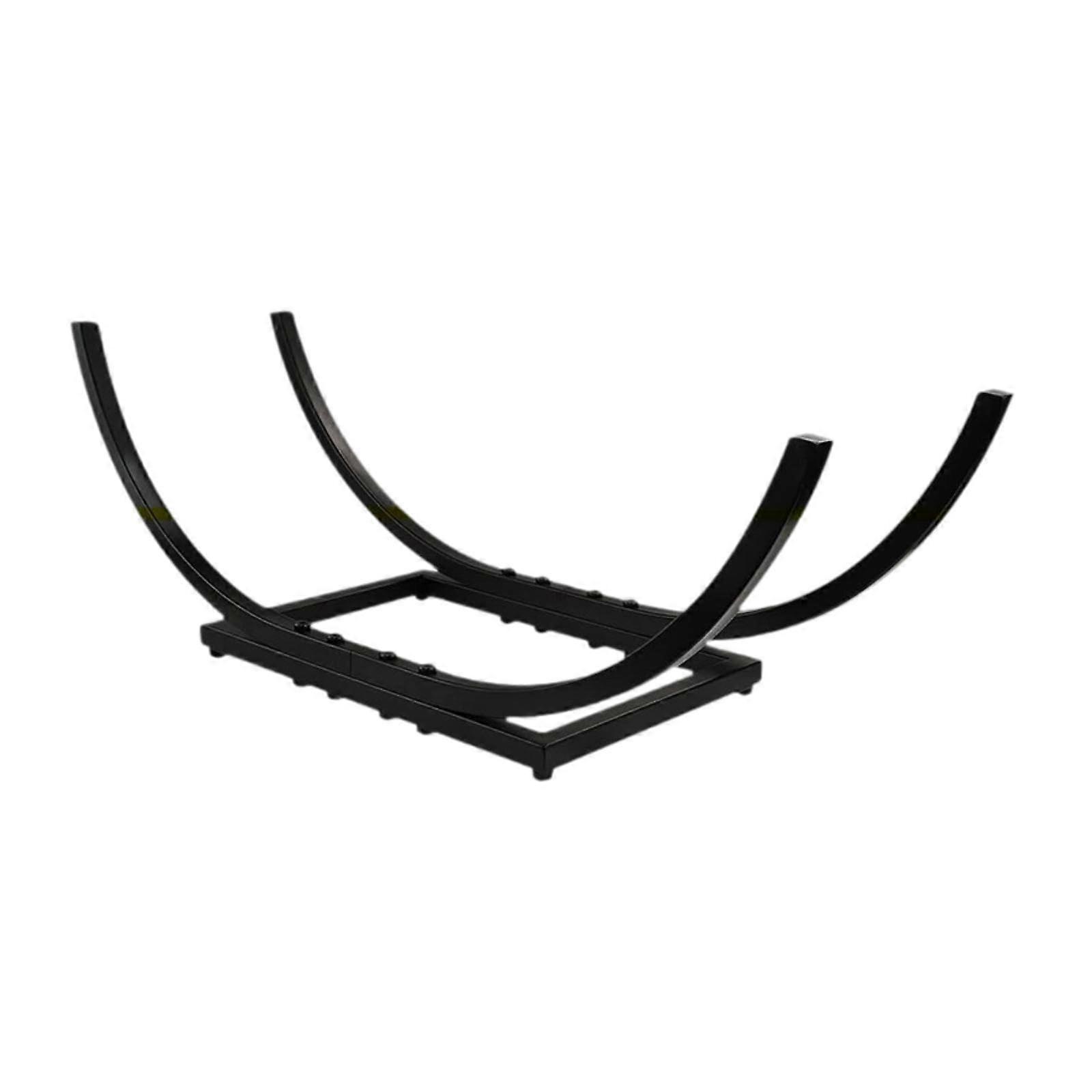 firewood holder, decorative, iron, stable, fireplace decoration, simple, practical, organizer, firewood storage shelf, 28x10x10 Inch