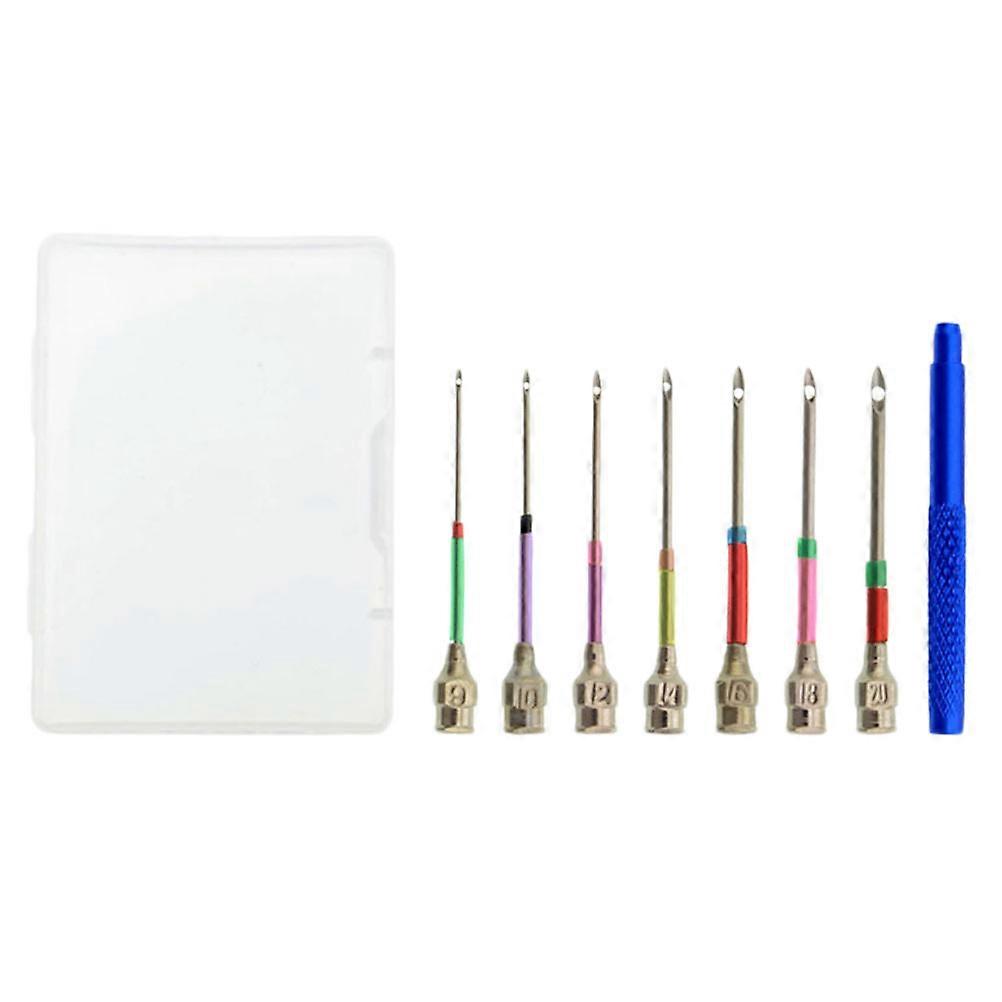 Punch Needle Tool Crewel Needle Replaceable Embroidery Pen DIY Projects Assorted Color 13pcs