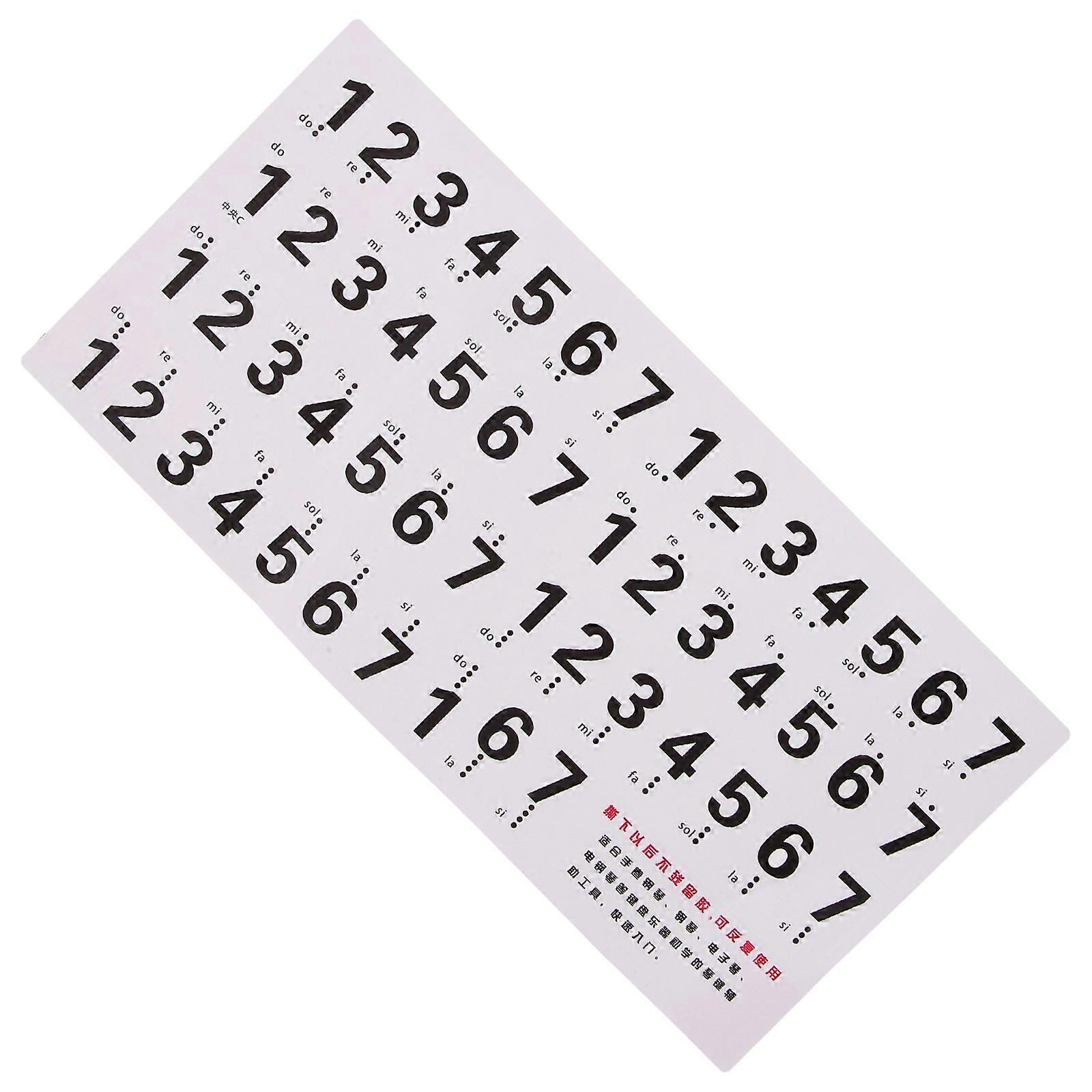 1 Set of Convenient Piano Key Board Stickers Keyboard Decals Keyboard Stickers