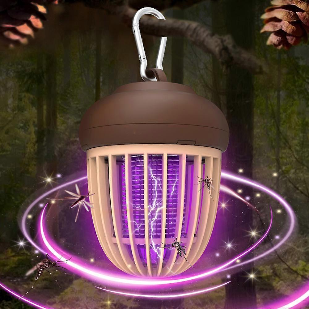 USB Rechargeable Mosquito Zapper - IPX6 Water-resistant Camping Lantern & Bug Killer