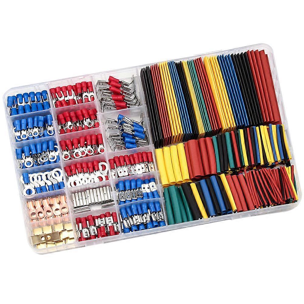 Wire Connectors With Shrink Tube Compact Style For Garages Auto Electricians Mechanics Workshops 328Pcs