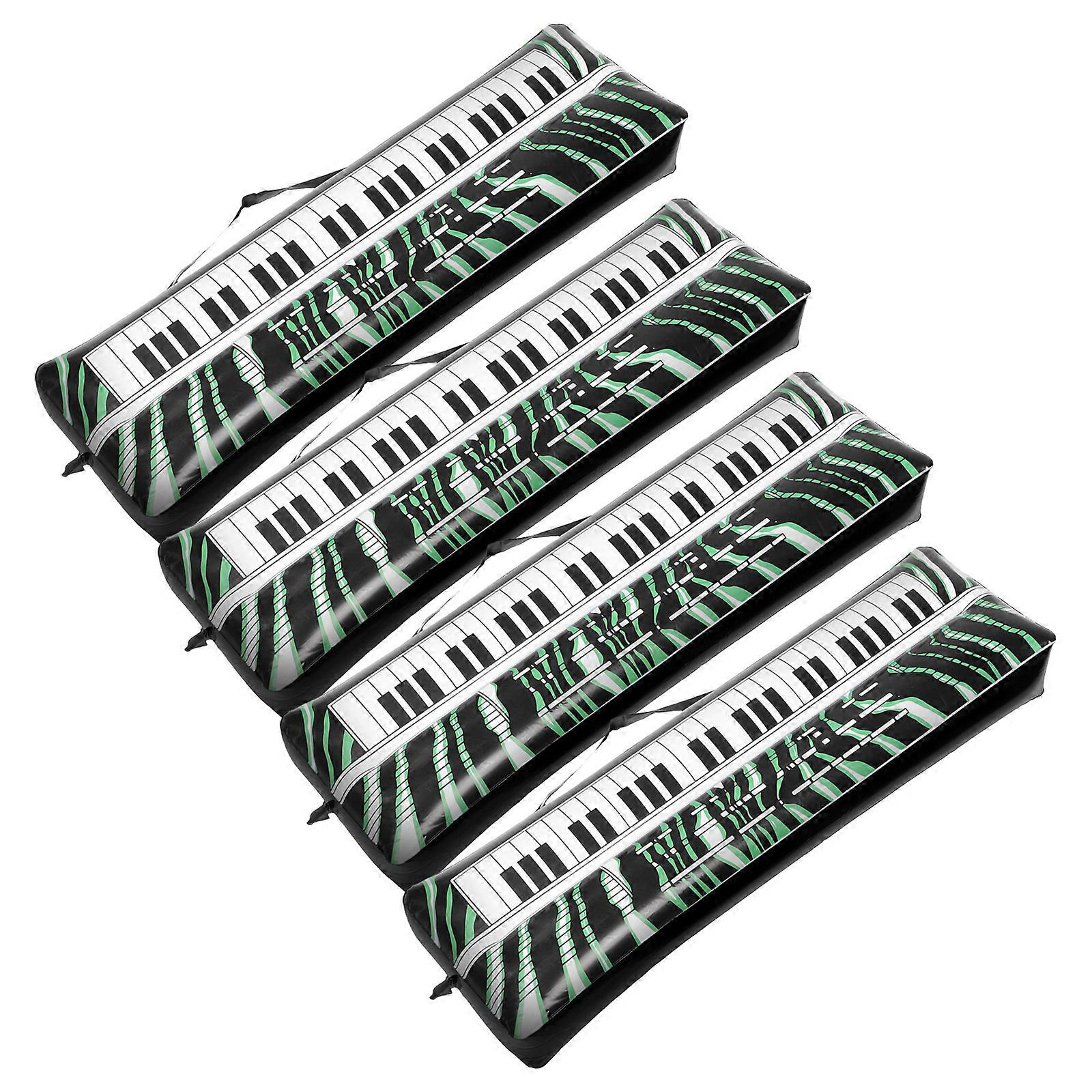 4pcs Inflatable Keyboard Decor for Music Theme Events, Pool, Beach & School Gatherings – Fun & Engaging Musical Instrument Props for Family