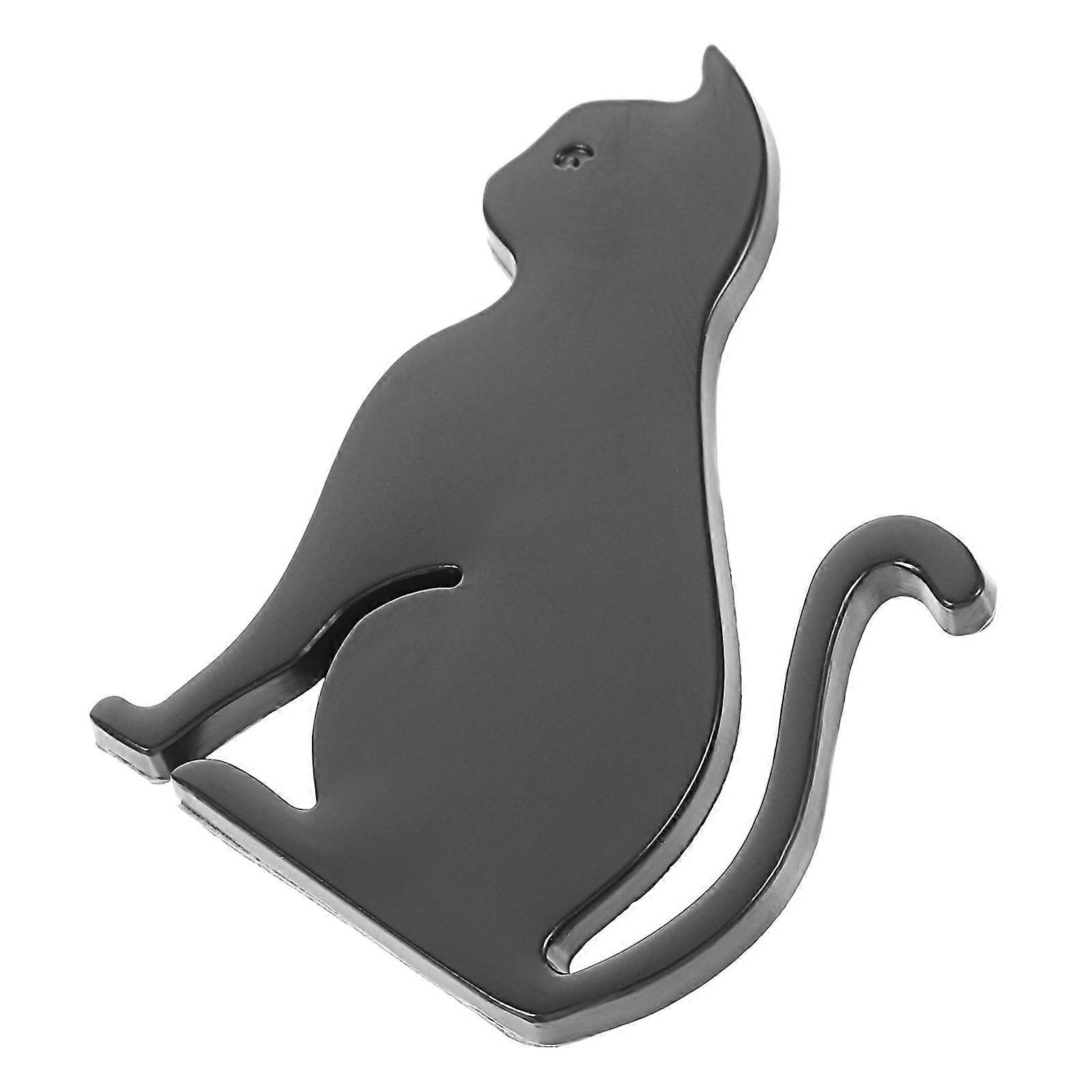 Suv Exterior Auto Decorations 3D Metal Cat Decal Vehicle For Car Toolboxes Styling 5.90X4.30X0.20cm 1Pack