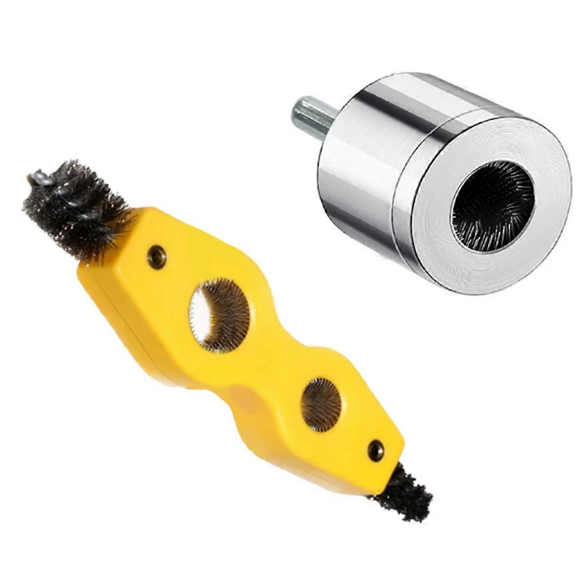Copper Pipe Cleaner with 4in1 Battery Brush Dual for Drill Plumbing Cleaning Tube Battery Brush Acc