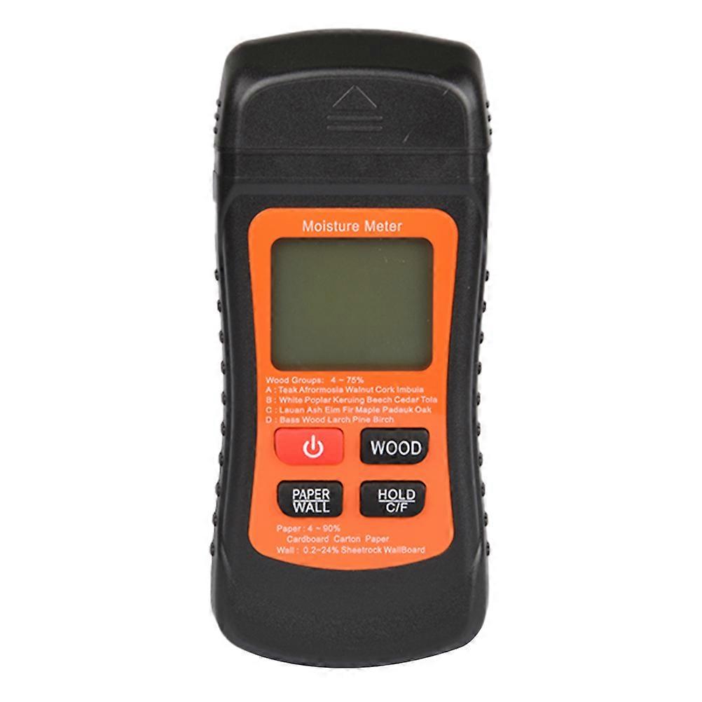 Damp Measuring Meter Moisture Tester Paper Humidity Meter Wall Damp Detector Black For Wood Carton Floor Construction Professionals 1Pack