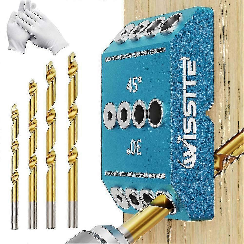 30 45 Angled Drill Guide Jig,metal Drill Jig For Multi-angle Drilling,for Cable Railing Screw Kit