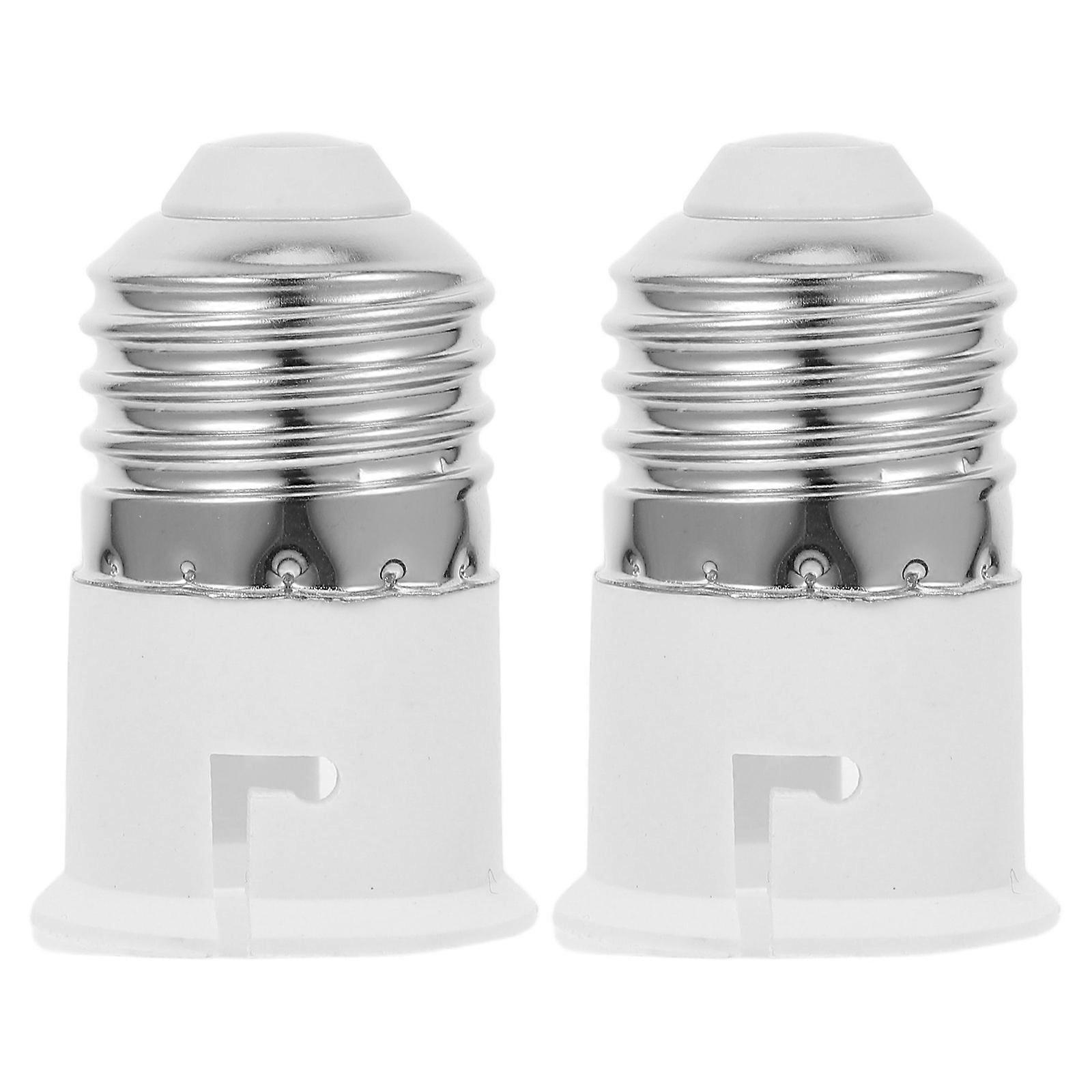 Mogul Base Adapter E27 to Socket Converter Easy to Install for Material Socket Extension 2Pcs