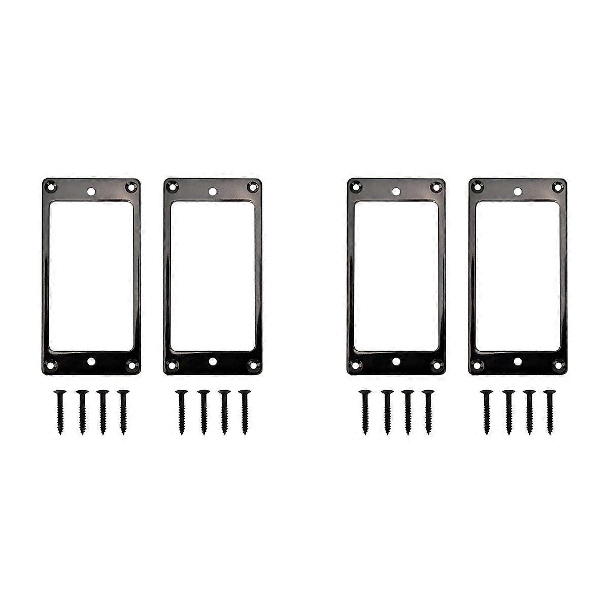 Metal Humbucker Pickup Ring Cover Frame Replacement (Black)