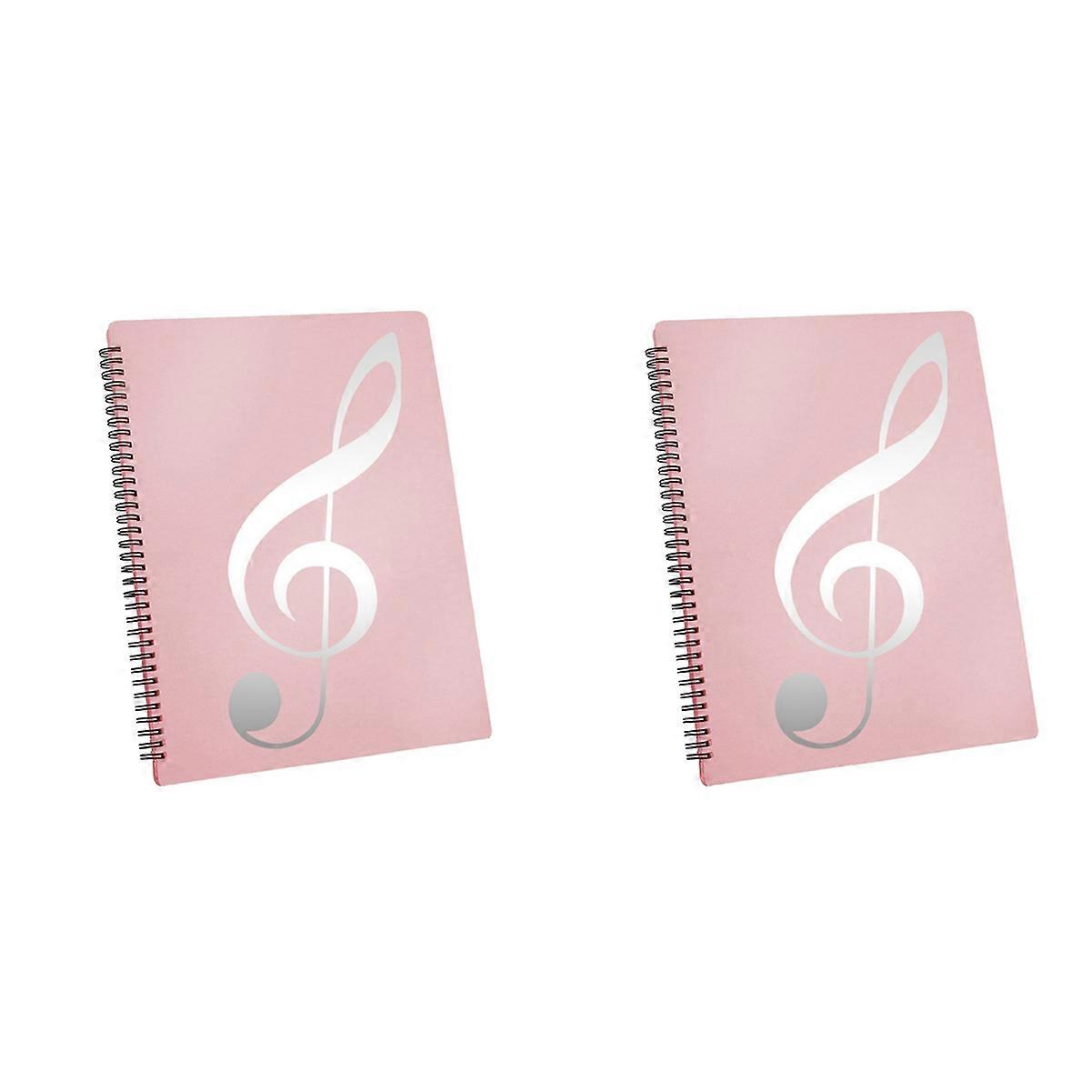 Sheet Music Folder, 60 Pages, Sheet Music/Holder, (Pink)