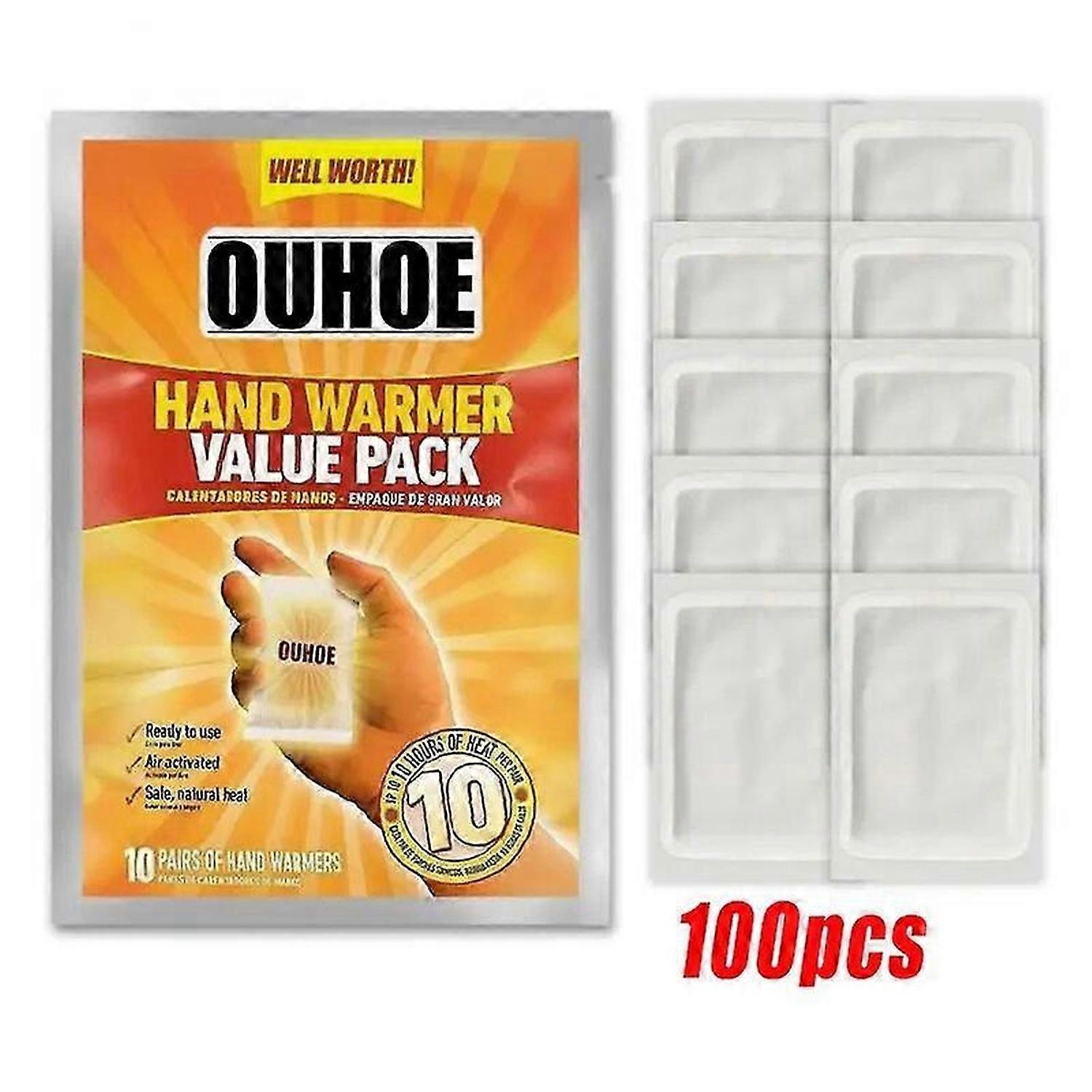 1/2 STÜCKE Selbsterwärmender ungiftiger warmer Bauch Wiederverwendbarer Handwärmer Bequeme lang anhaltende Körperwärme Sicher