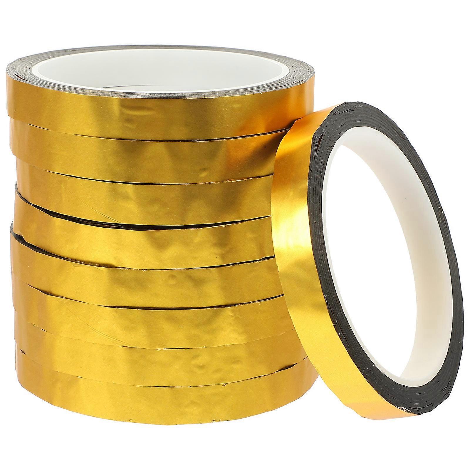 Crafting Tape Golden Decorative Adhesive For Home Decoration Wall Furniture 9 Rolls