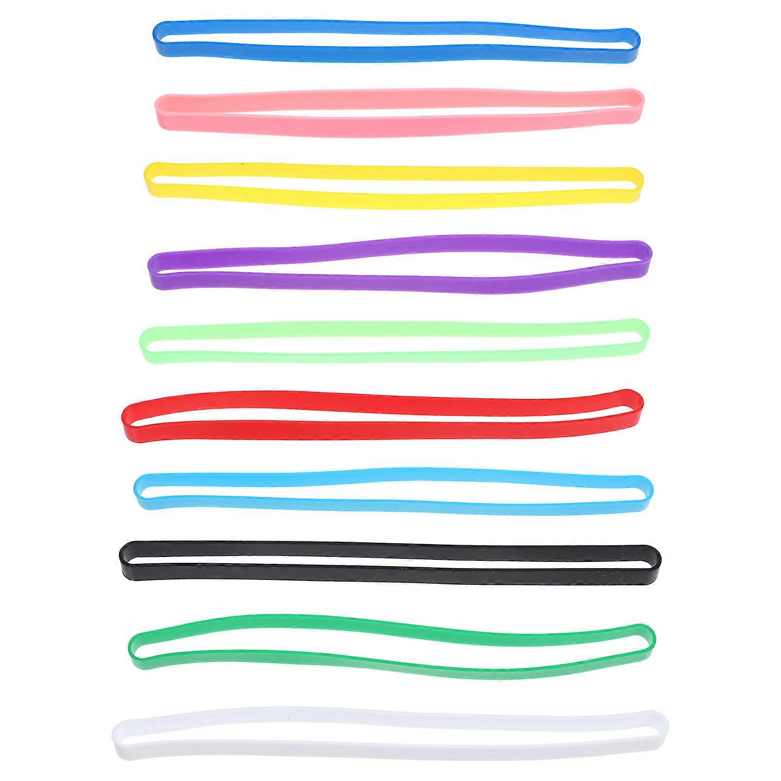 10pcs Elastic Bands for Travel Notebooks, Stretchy Wraps for Journals, File Folders and Crafting, Reliable Book Elastic Straps, Multiple Colors