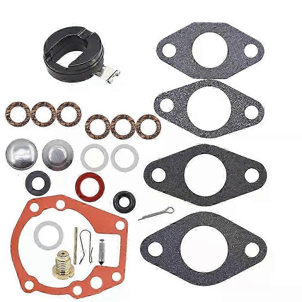 Carburetor Repair Kit with Float Replacement Fit For Johnson Evinrude 1.5 2 3 4 5 5.5 6 HP 439071 18-7043