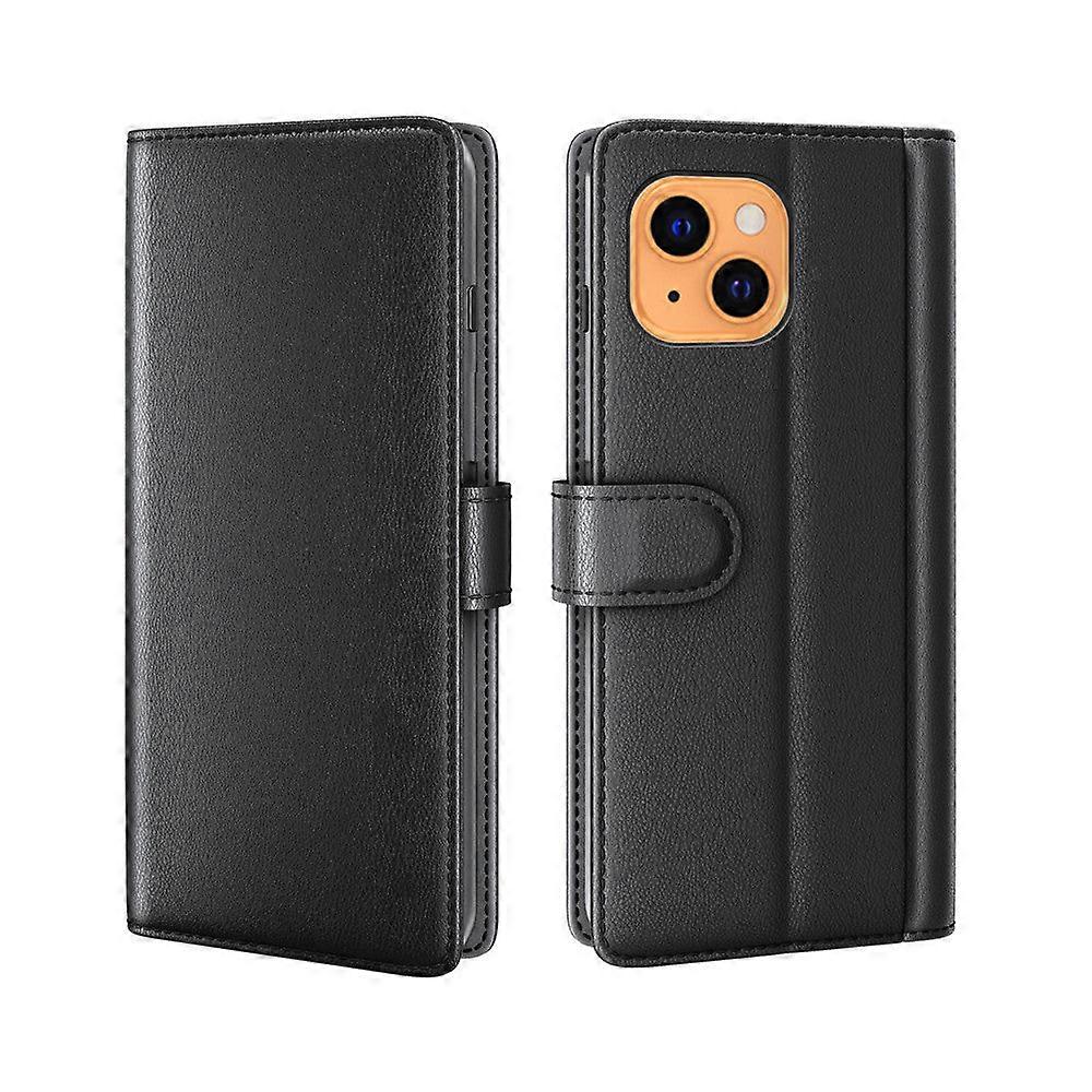 Case For Iphone 13 Black Flip Leather Business Customized No3539