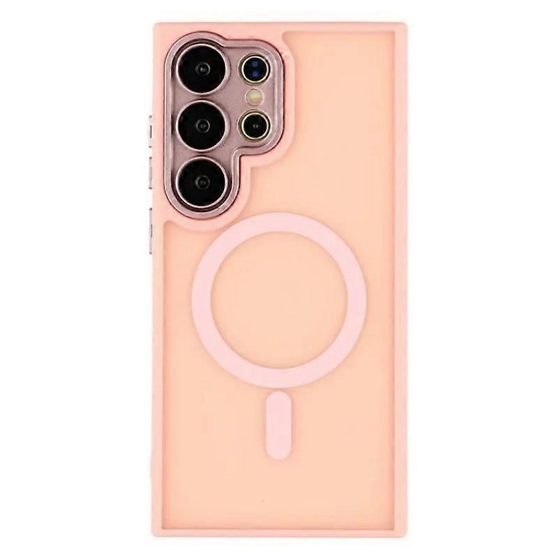 Compatible For Samsung Galaxy S24 Ultra Back Cover Compatible with MagSafe WANLONFENG QB1 Series PC TPU Shockproof Phone Case
