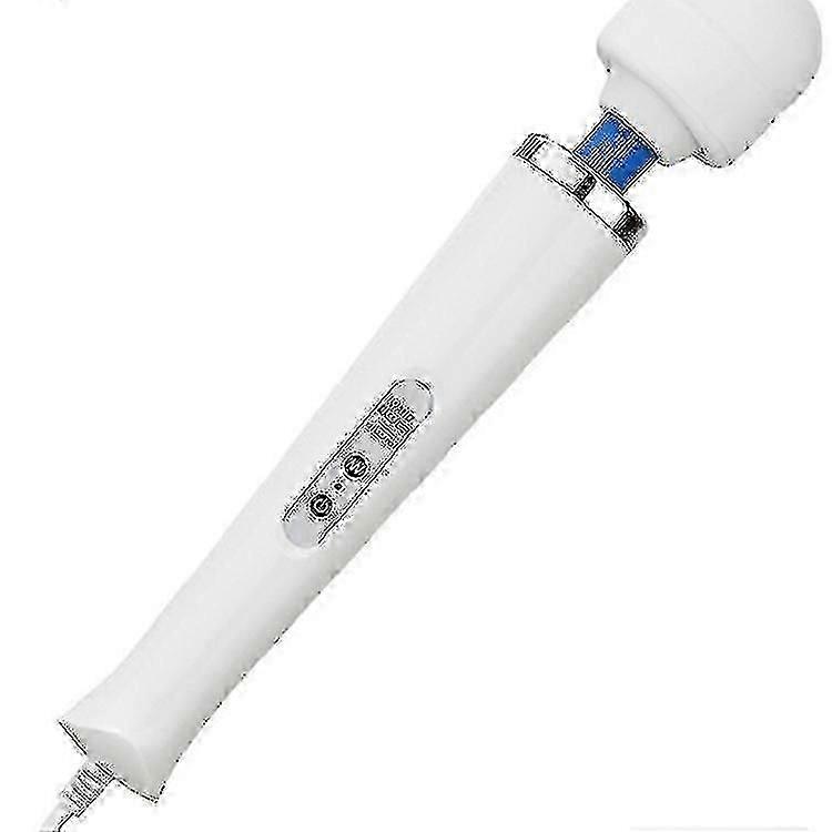 ワンドマッサージャー - リラクゼーションコードマッサージワンド - バックネックマッスルテンバイブレーションストレスリリーフ(1pcs-white)_Lucky_B