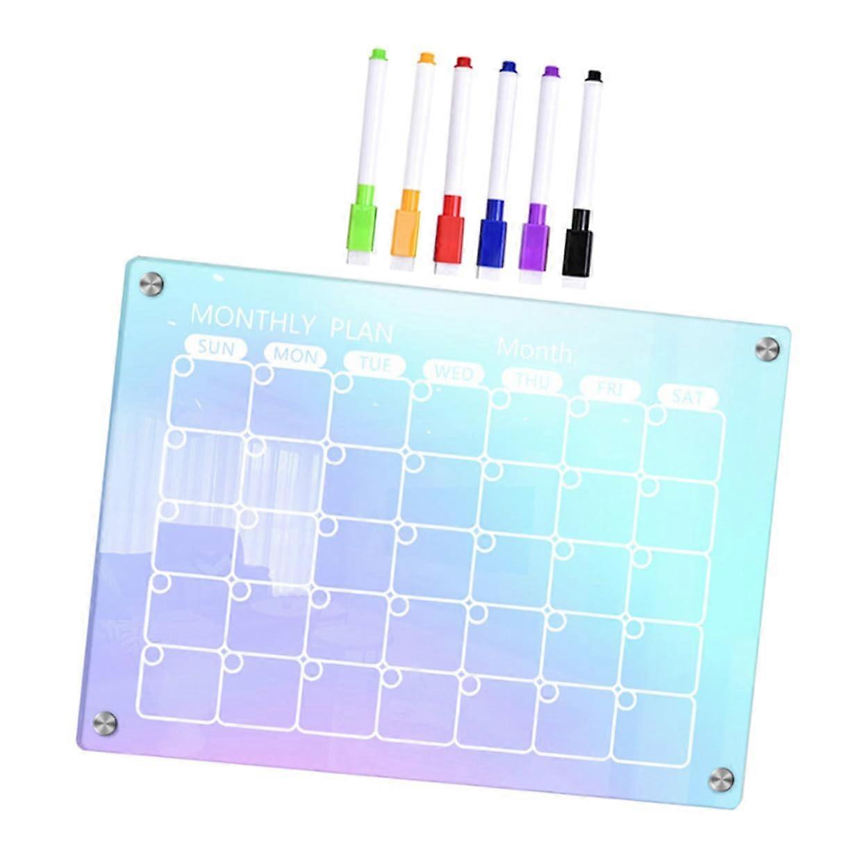 Magnetic Planner Board for Refrigerator Daily Planning Desk Notes 42x29cm
